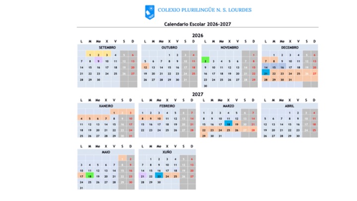 Calendario escolar 2026-2027 Calendario escolar 2026-2027